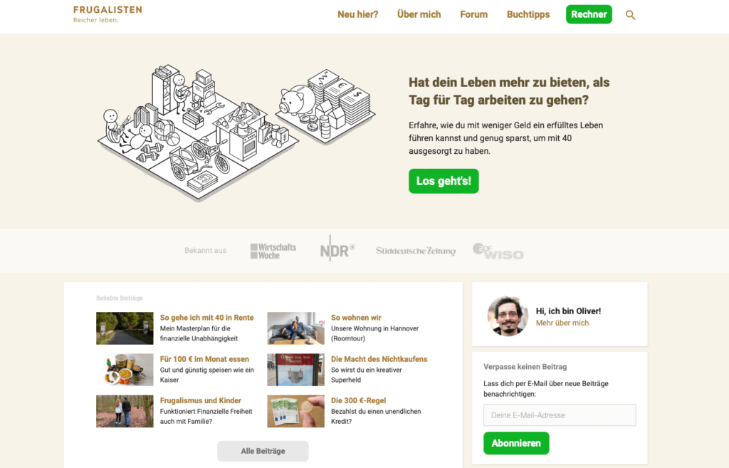 Frugalisten - Die besten Finanzblogs